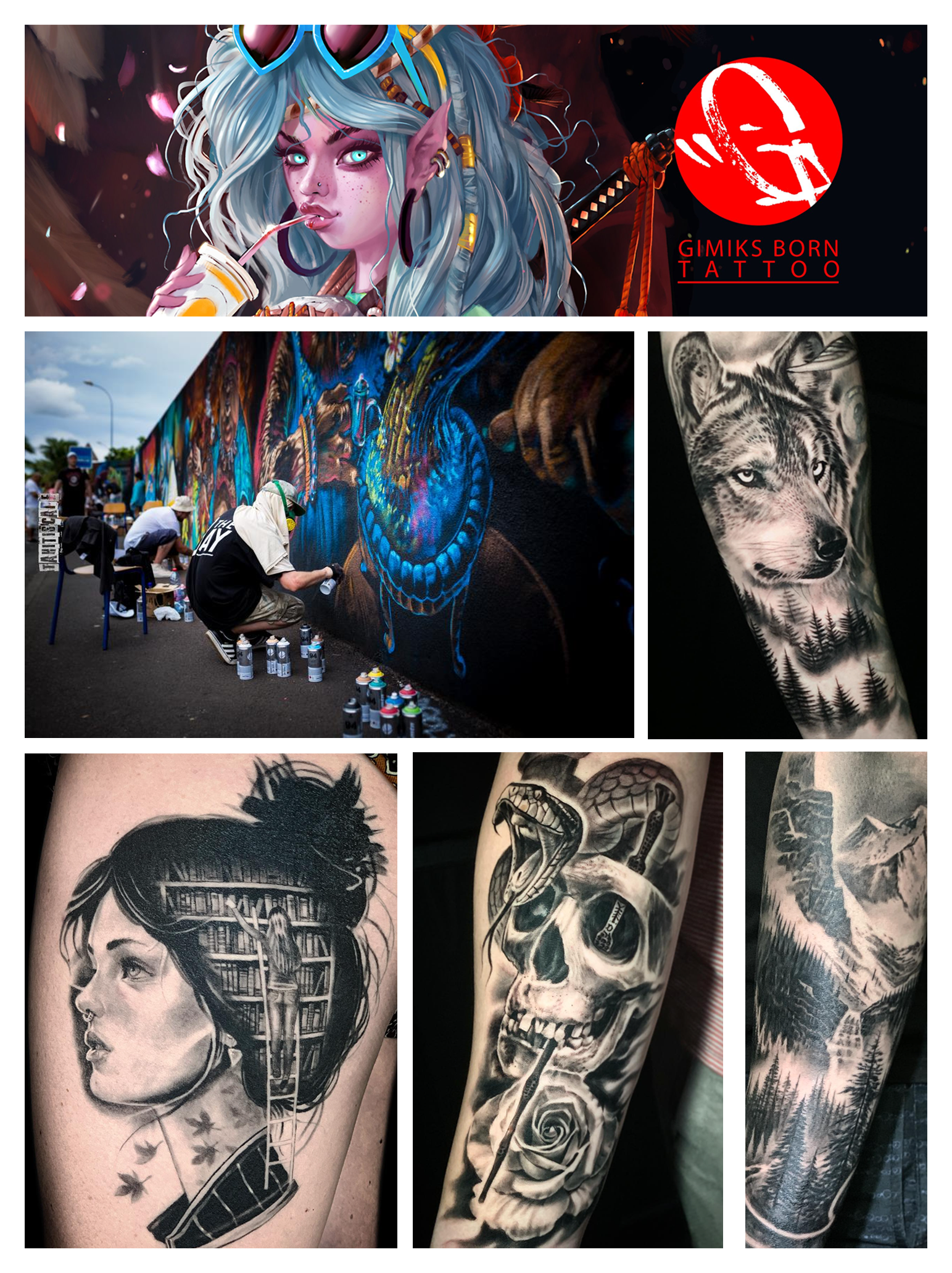 About Gimiks Born the artist behind our loose cannon silver flash inner temple print