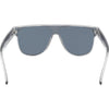 CANNON BALL Polarised Black Shield Flat Top Sunglasses rear view