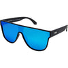 CANNON BALL Polarised Blue Mirrored Shield Sunglasses made of recycled plastic 