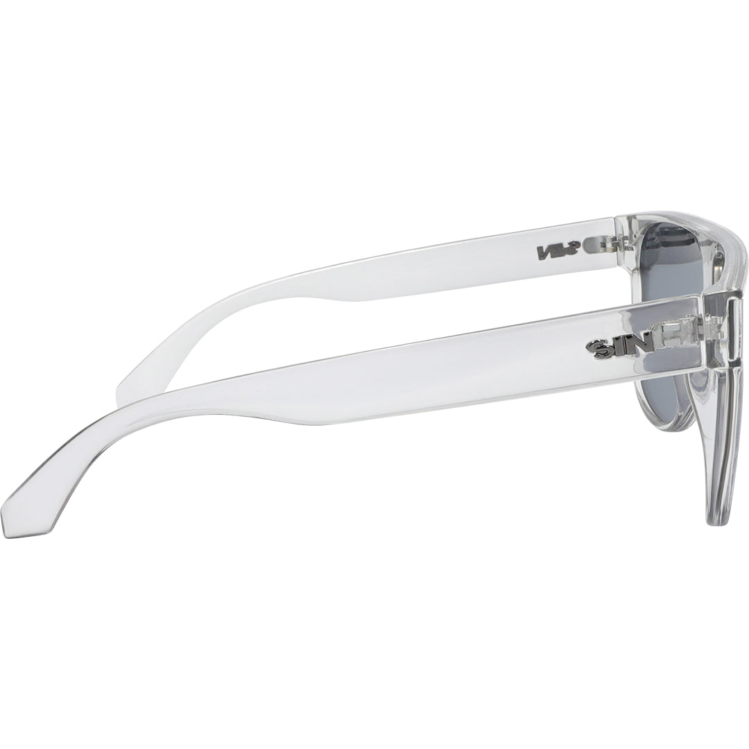 CANNON BALL Polarised Silver Shield Flat Top Sunglasses right view