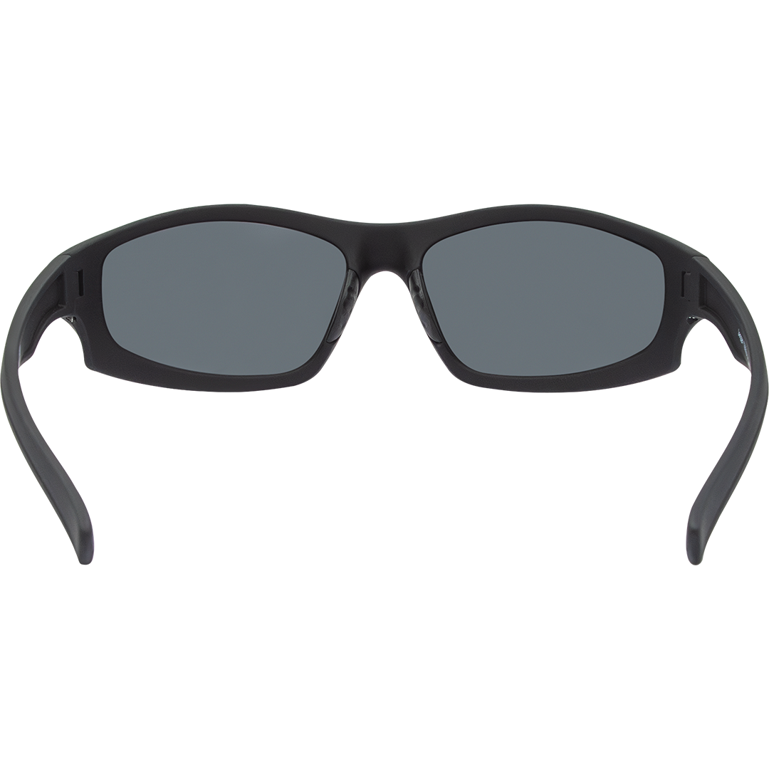 Jagger Polarised Wrap Around Sunglasses with Black Frame rear view