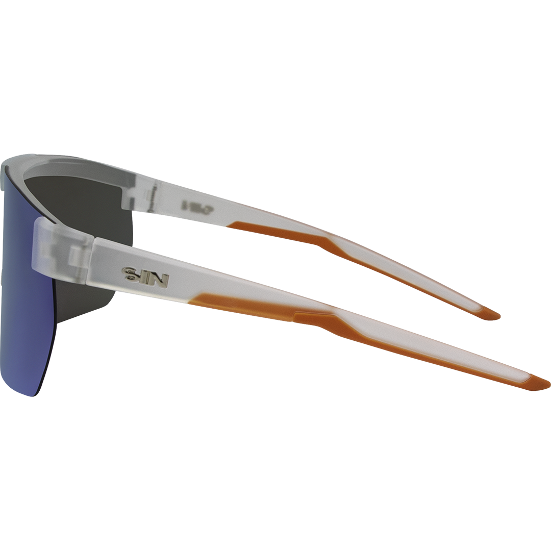 Paradigm Polarised Shield Sunglasses with Clear Frame left view