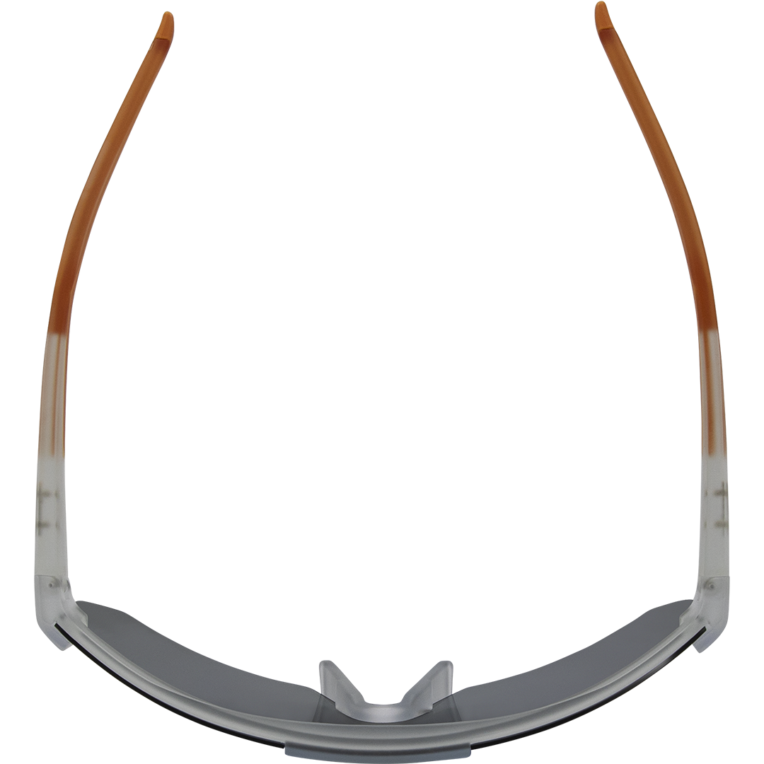 Paradigm Polarised Shield Sunglasses with Clear Frame top view