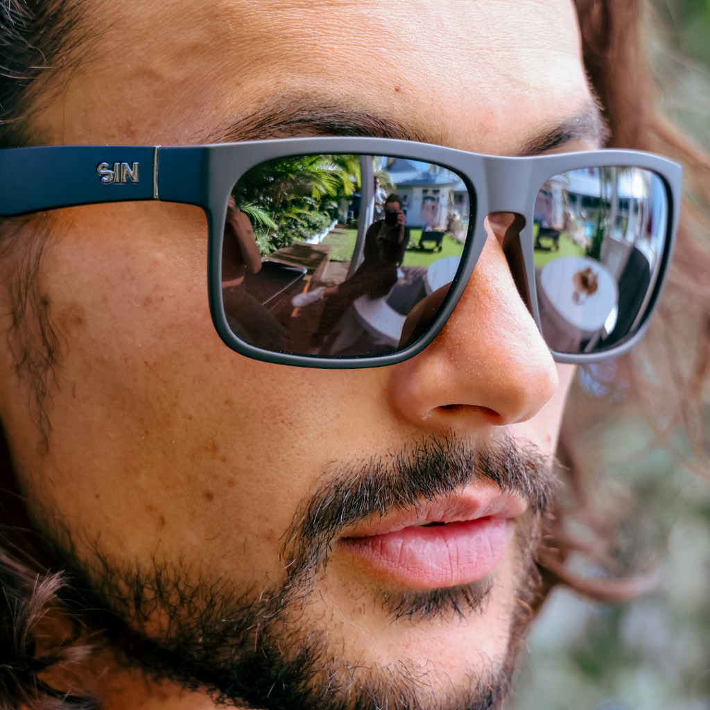 Polarised deals rectangular sunglasses