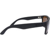 Peccant Polarised Rectangle Sunglasses with Black Frame and Brown Lens right view