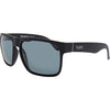 Peccant Polarised Rectangle Sunglasses with Black XL Frame front left view