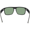 Peccant Rectangle Sunglasses with Black Frame and Purple Matte lens back view
