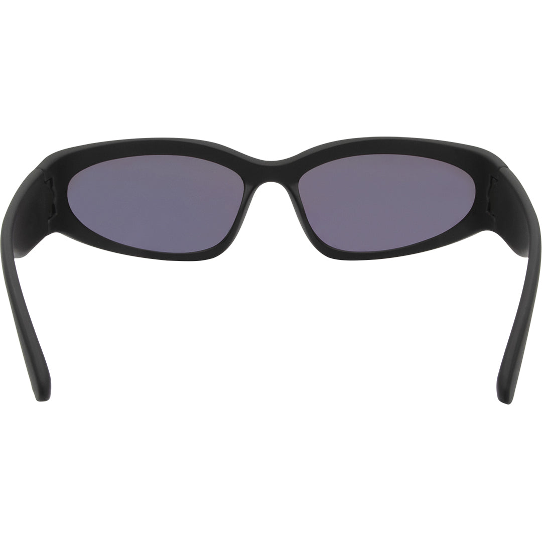 Reefer Polarised Wrap Around Sunglasses with Green Lens rear view