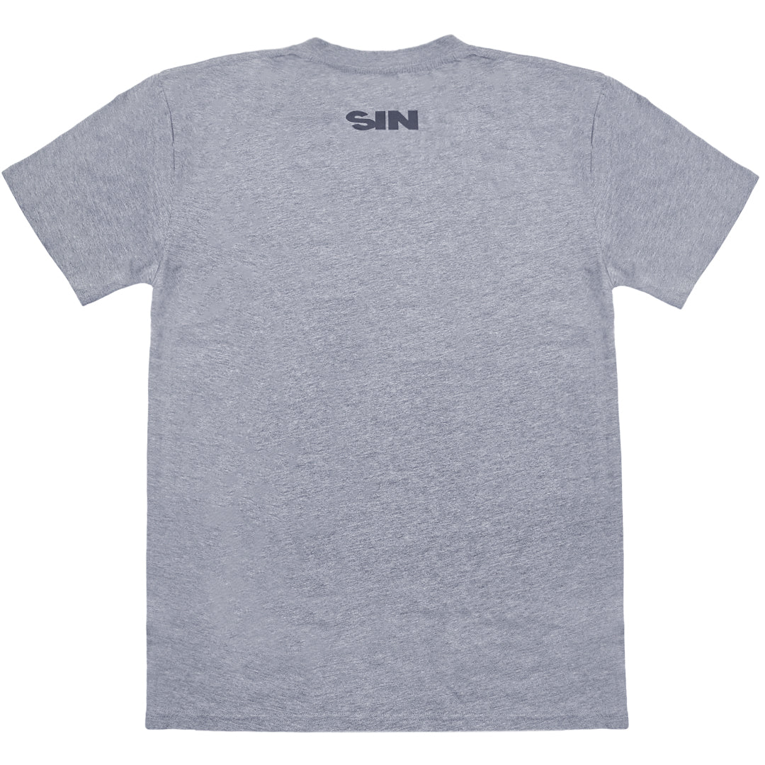 SIN Born by the Ocean Grey T-Shirt back view