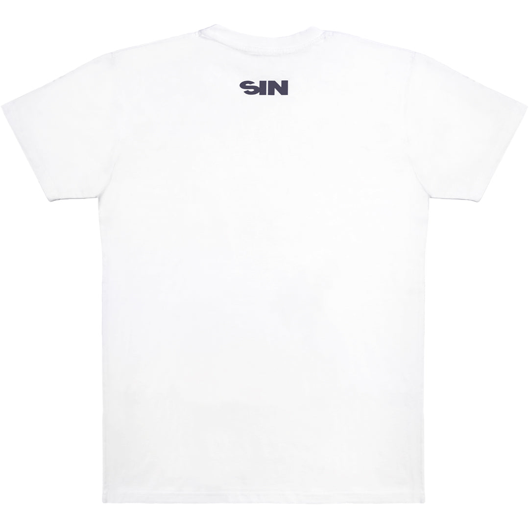 SIN Chasin Good Times White T-Shirt back view