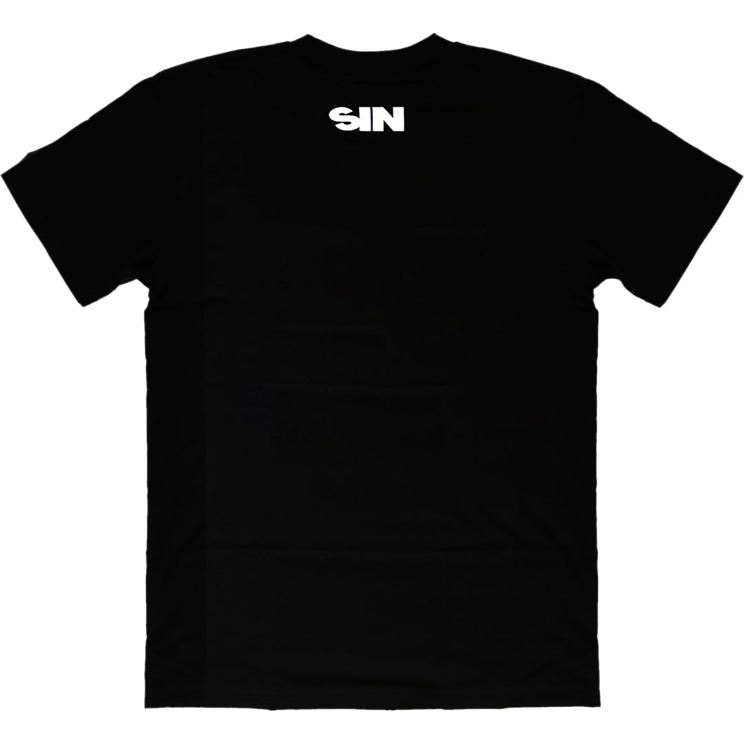 SIN Chasin the Sun Black Womens T-Shirt back view
