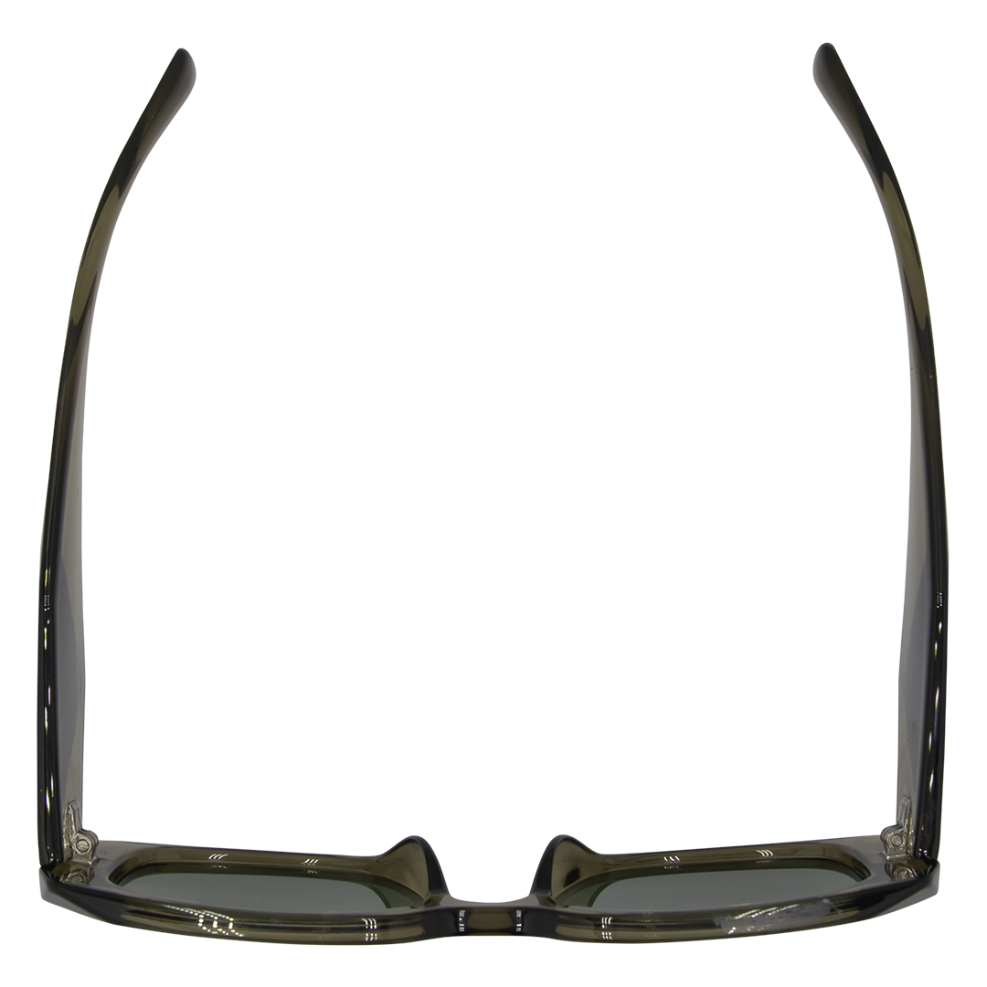 Sacrament Polarised Green Rectangle Sunglasses top view