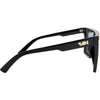 THE BAR Polarised Shield Square Sunglasses with Matt Black and Gold Frame right view