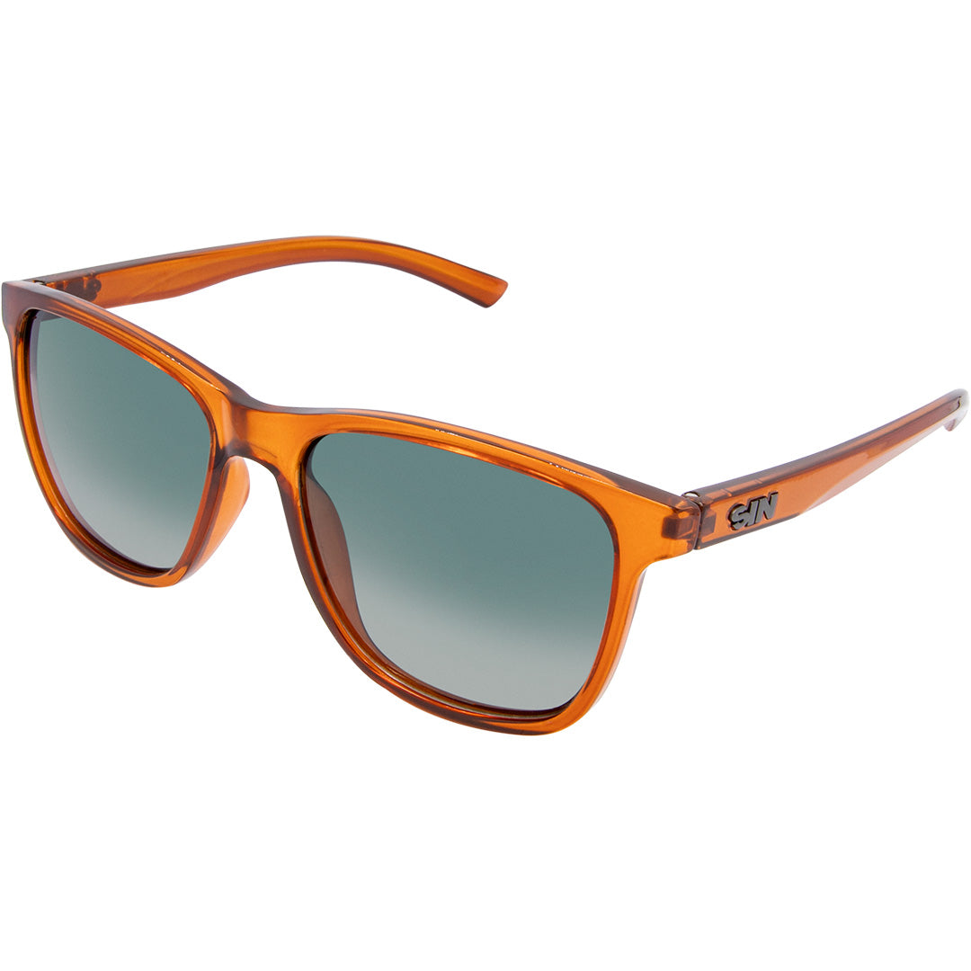 The Game Changer Polarised Brown Square Sunglasses made of recycled plastic