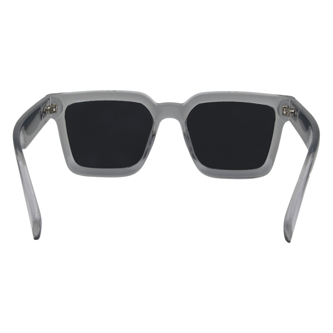 Topshelf Polarised Square Sunglasses with Grey Frame inside view