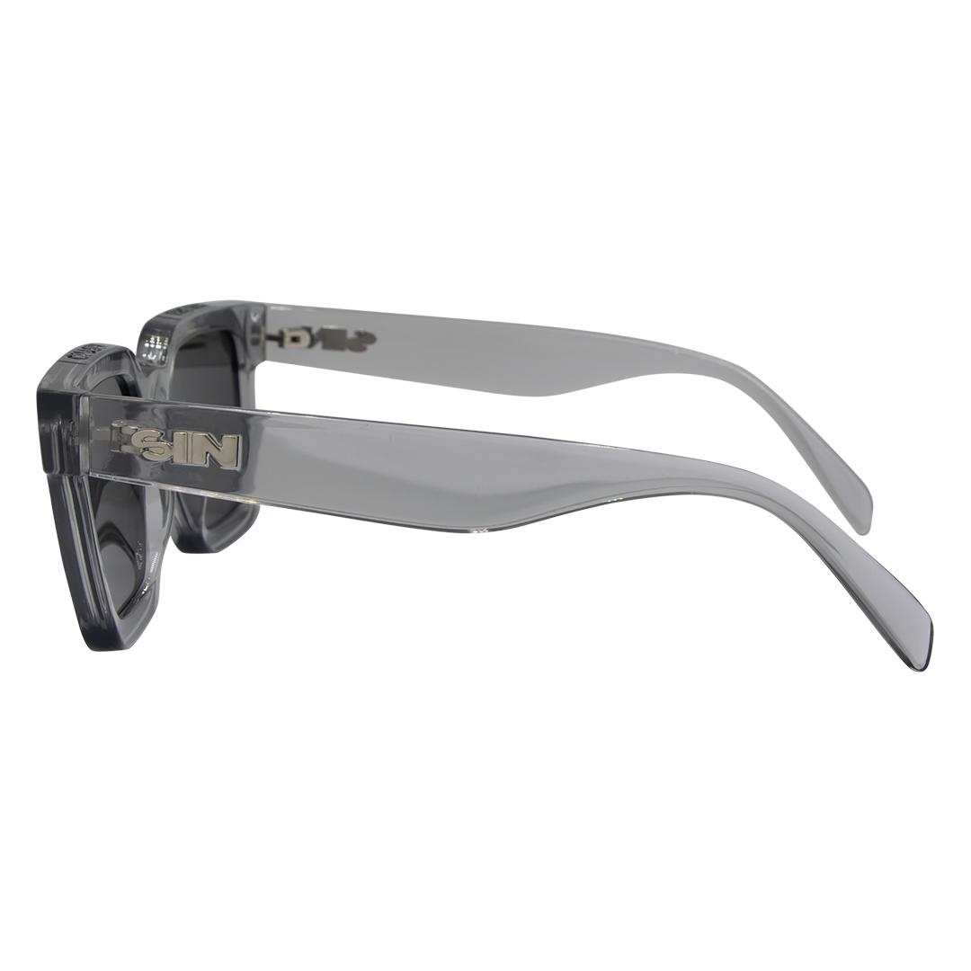 Topshelf Polarised Square Sunglasses with Grey Frame left
