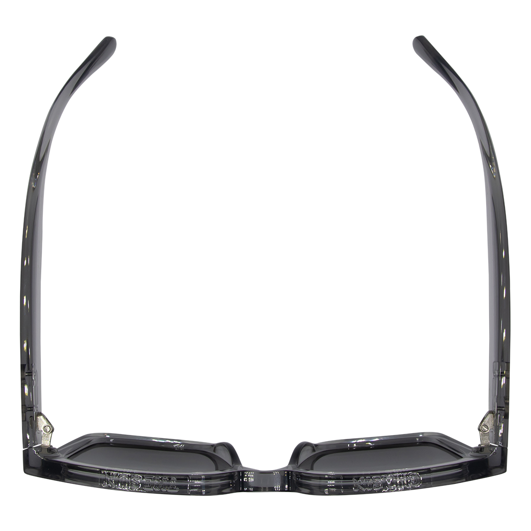 Topshelf Polarised Square Sunglasses with Grey Frame top view