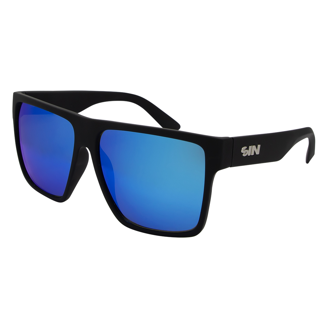 VESPA II Polarised Blue Square Mens XL Sunglasses