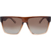 Vespa II Polarised Square Sunglasses with Brown Frame front view