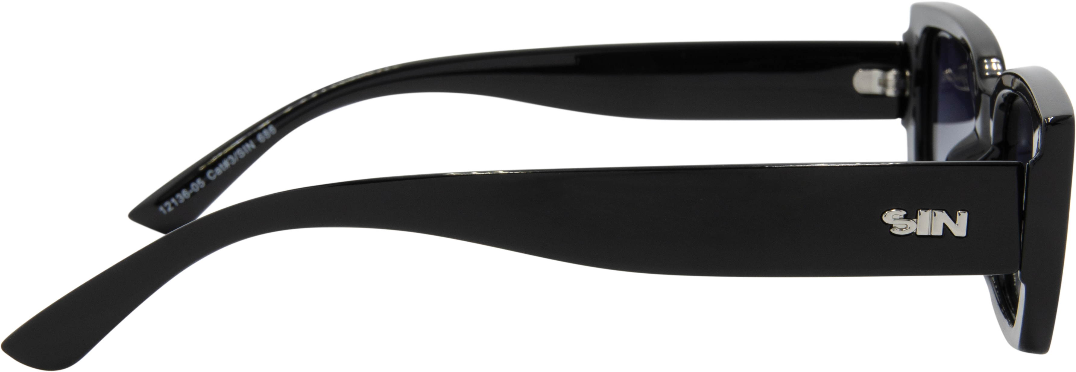 Ahoy Polarised Rectangle Sunglasses with Black Frame right view