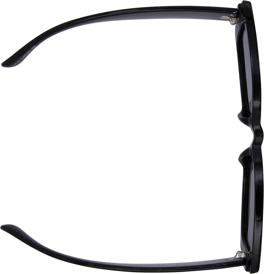 Ahoy Polarised Rectangle Sunglasses with Black Frame top view