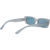 Ahoy Polarised Rectangle Sunglasses with Blue Frame right rear view