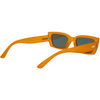 Ahoy Polarised Rectangle Sunglasses with Orange Frame right rear view