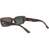 Ahoy Polarised Rectangle Sunglasses with Tort Frame left rear view