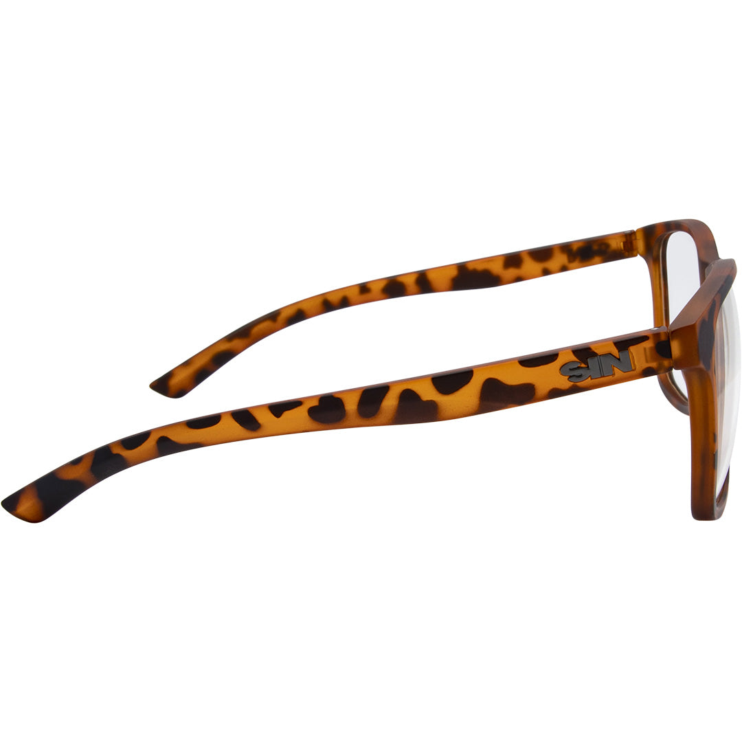 Game Changer Square Blue Light Glasses with Tort Frame right view