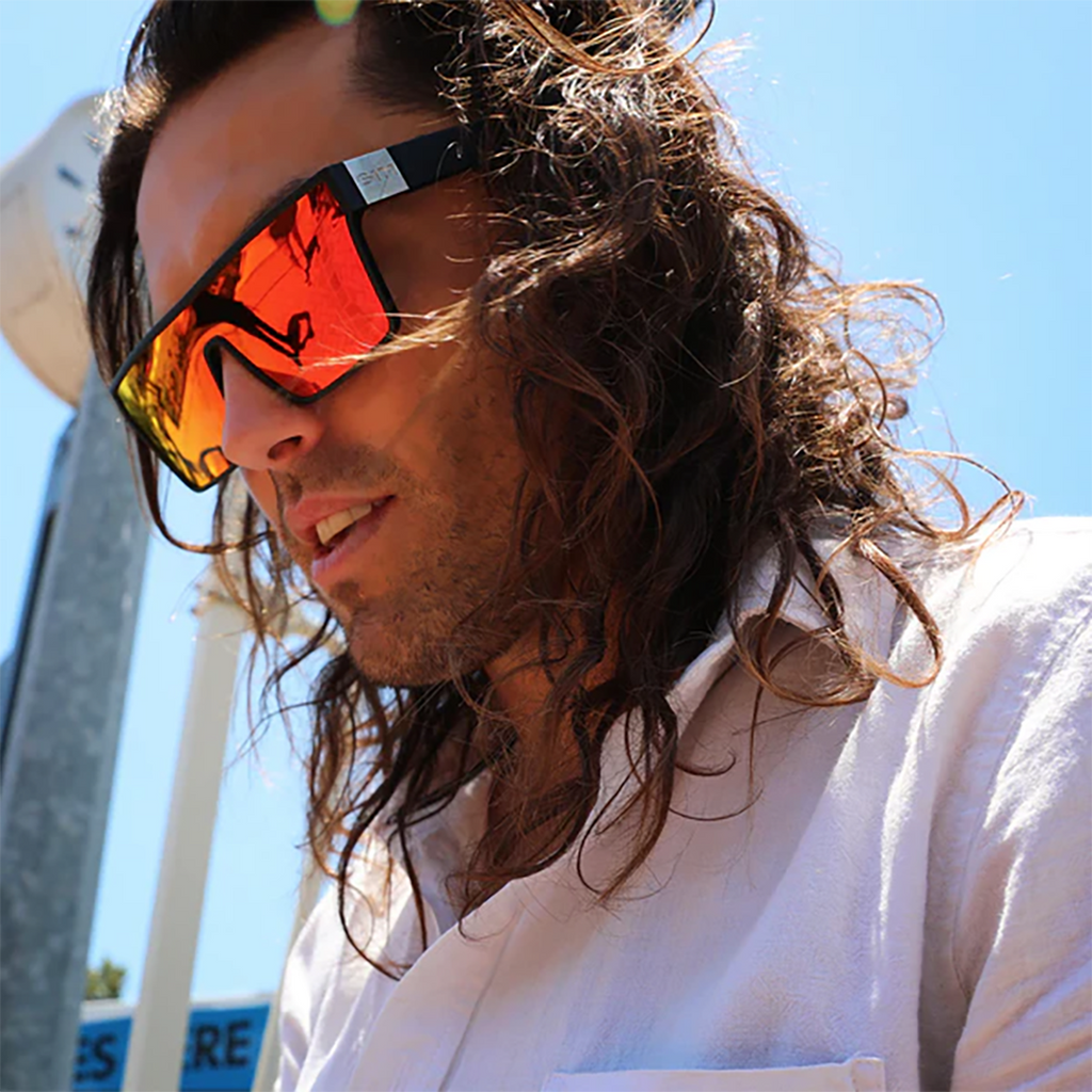 LOOSE CANNON Matt Black Red Flash SIN Eyewear