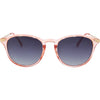 LOVE CHILD Polarised Round Sunglasses with Pink Frame and Smoke Lens front view
