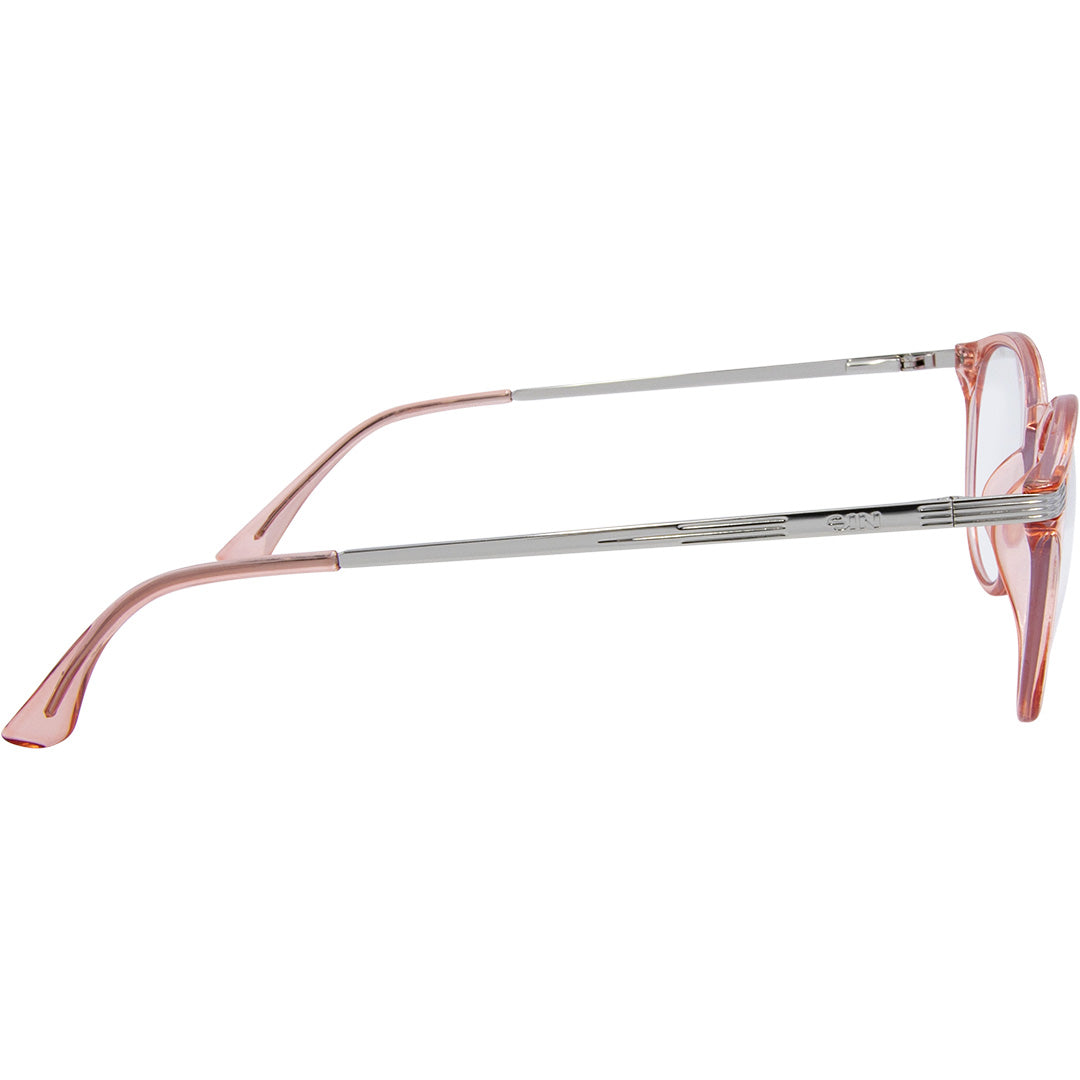 Love Child Round Blue Light Glasses with Pink Frame right view