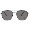 Maverick Polarised Black Aviator Sunglasses front view