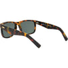 Riot Polarised Rectangle Sunglasses with Tortoise Shell Frame back left view