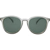 Risky Business Polarised Clear Frame Grey Round Sunglasses front view