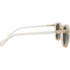 Risky Business Polarised Round Sunglasses with Clear Champagne Frame right view