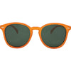 Risky Business Polarised Round Sunglasses with Orange Frame front view