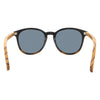 Risky Business Polarised Round Sunglasses with Tortoise Shell Wooden Frame inside view