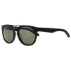 SWAGGER Polarised Round Sunglasses with Black Frame and G15 Lens front left view