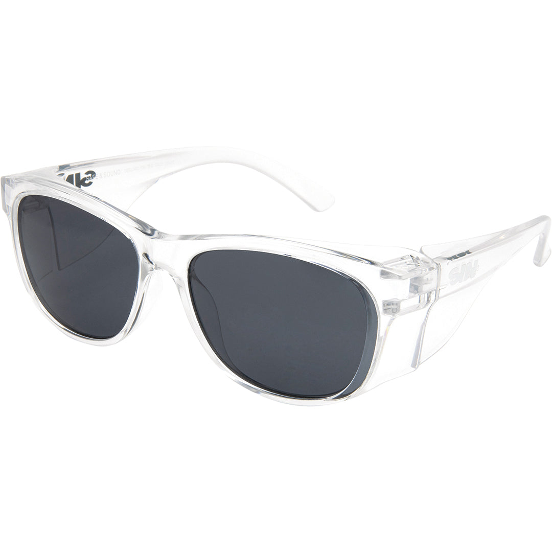 Safe & Sound Clear Wrap Around Safety Sunglasses Medium Impact Resistant