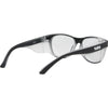 Safe & Sound Wrap Around Safety Glasses with Black Frame back right view