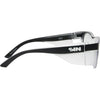 Safe & Sound Wrap Around Safety Glasses with Black Frame right view