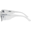 Safe & Sound Wrap Around Safety Sunglasses with Clear Frame left view