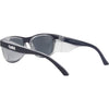 Safe & Sound Wrap Around Safety Sunglasses with Navy Frame back left view