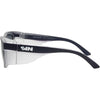 Safe & Sound Wrap Around Safety Sunglasses with Navy Frame left view