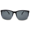 Skylark Polarised Rectangle Sunglasses with Black Frame front view