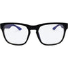 Spartan Rectangle Blue Light Glasses with Black Frame front view