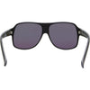 THE CARTEL Polarised Aviator Sunglasses with Black Frame and Green Mirrored Lens inside view