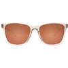 The Game Changer Polarised Square Sunglasses with Light Brown Frame and Brown lens front view