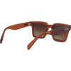 Topshelf Polarised Square Sunglasses with Brown Frame back right view